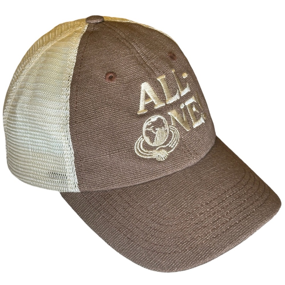 Econscious Men's Cream All-One Cap Hat Organic Two-Tone Dad Hat Size OS
